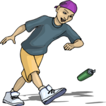 Boy Kicking Can 1