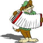 Accordion Player - Dog