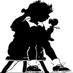 Silhouettes, Child on the Telephone