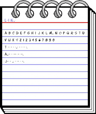 Lettering1 Normal Font