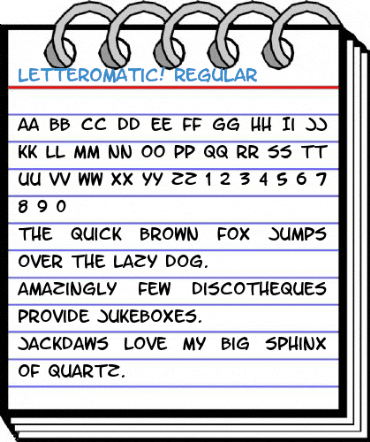 LetterOMatic! Regular Font