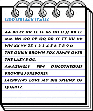 LiddieBlack Font