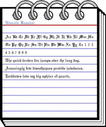 Lincoln Regular Font