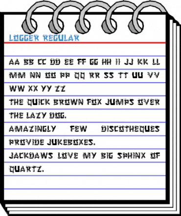 Logger Regular Font