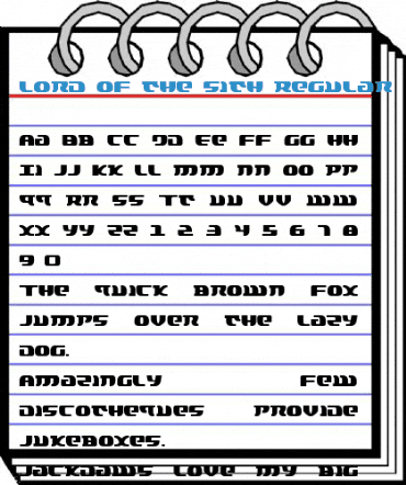 Lord of the Sith Regular Font