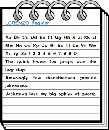 LORENZO Regular Font