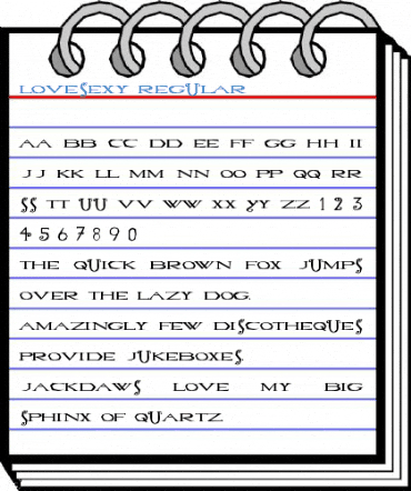 Lovesexy Regular Font