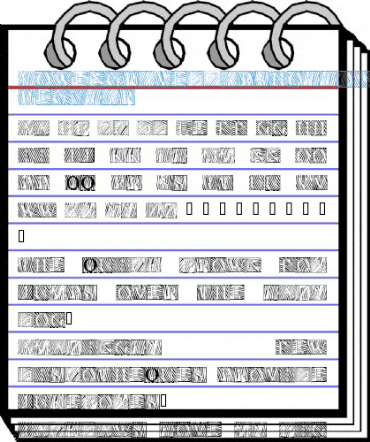 LowEngravedCapsHollow Regular Font