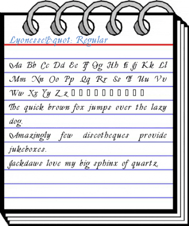 Lyonesse!" Regular Font