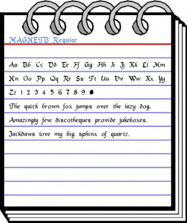 MAGNETB Font