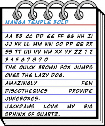 Manga Temple Bold Font