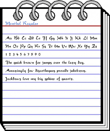 Menthol Regular Font