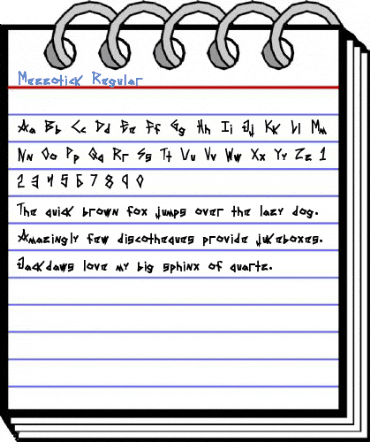 Mezzotick Regular Font