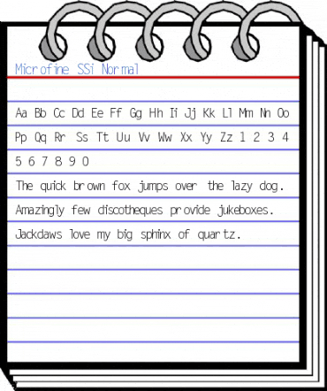 Microfine SSi Normal Font