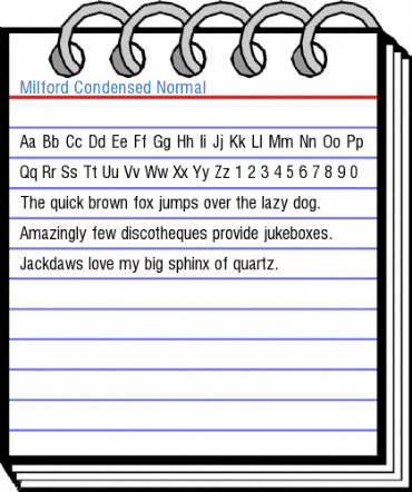 Milford Condensed Normal Font