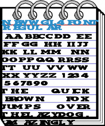 NewWGL4Font Regular Font