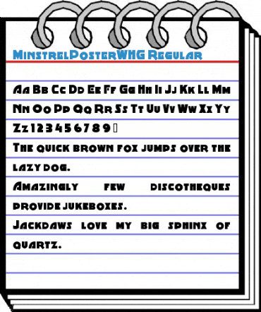 MinstrelPosterWHG Regular Font