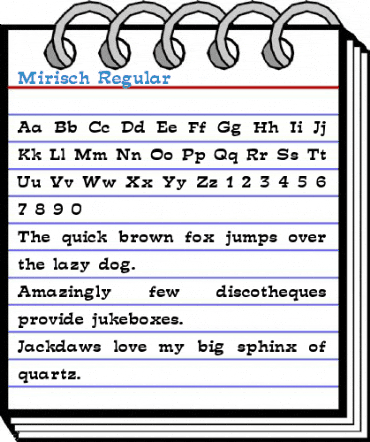 Mirisch Regular Font