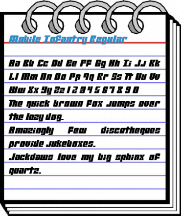 Mobile Infantry Regular Font