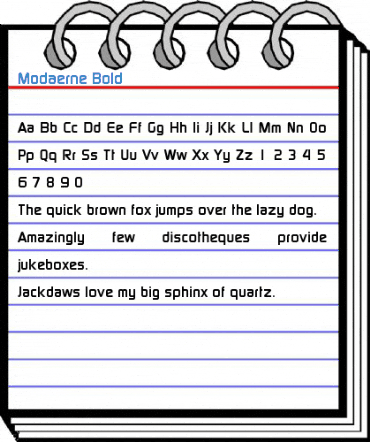 Modaerne Bold Font