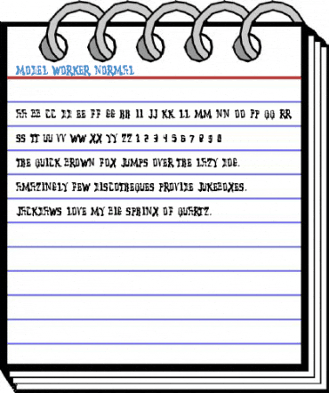 Model Worker Normal Font