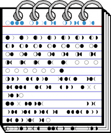 Moon Phases Regular Font