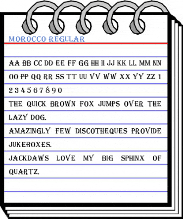 Morocco Regular Font