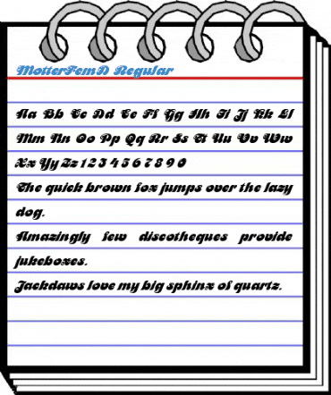 MotterFemD Regular Font