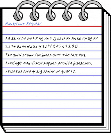 MunsyFont Regular Font