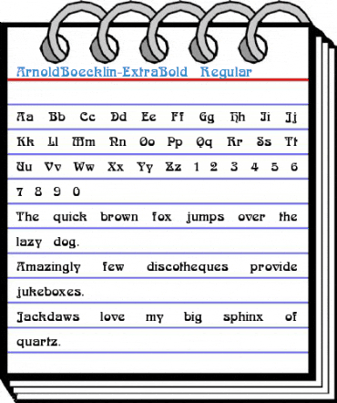 ArnoldBoecklin-ExtraBold Regular Font