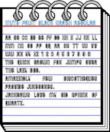 Mute Fruit Black Krash Regular Font