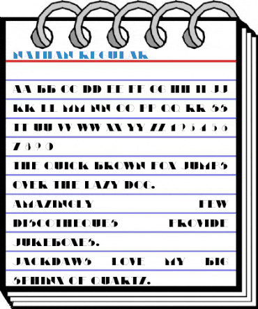 Nathan Regular Font