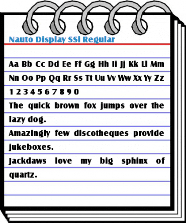 Nauto Display SSi Font