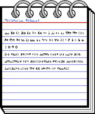 NeoSpacial Regular Font