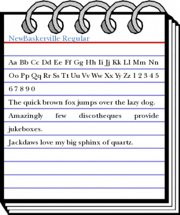 NewBaskerville Regular Font
