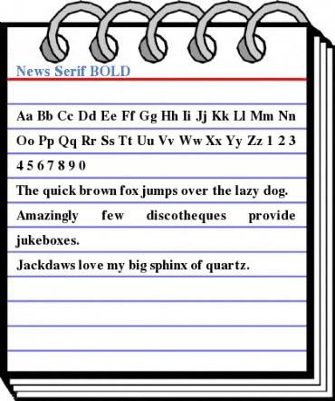 News Serif BOLD Font
