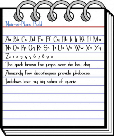 Noir-et-Blanc Bold Font