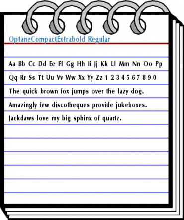 OptaneCompactExtrabold Regular Font
