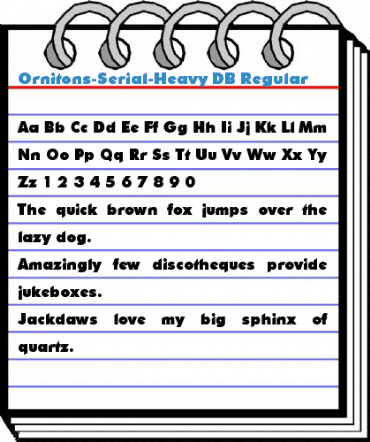 Ornitons-Serial-Heavy DB Regular Font