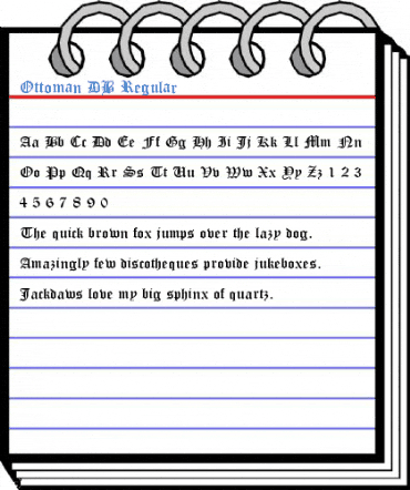 Ottoman DB Regular Font