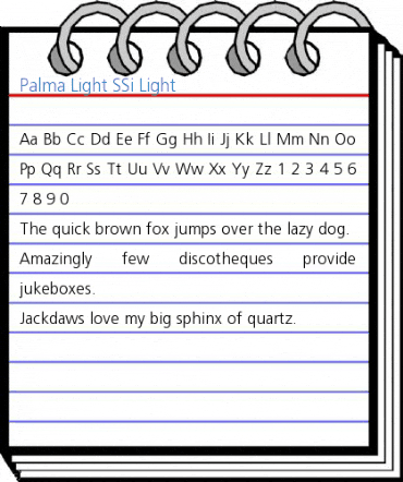 Palma Light SSi Light Font