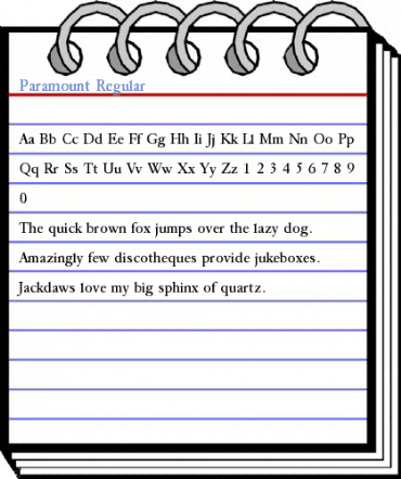 Paramount Regular Font