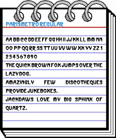 ParisMetro Regular Font