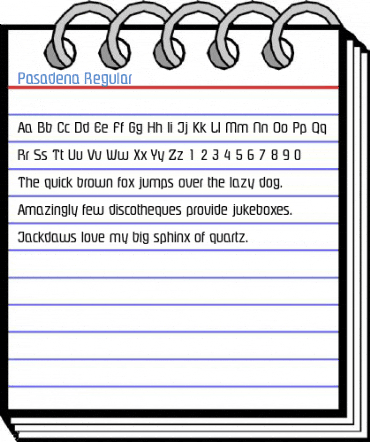 Pasadena Regular Font