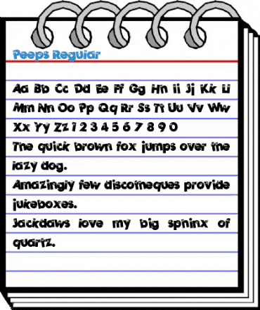 Peeps Regular Font