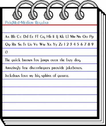 PeigMed-Medium Regular Font