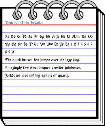 PenchantThin Regular Font