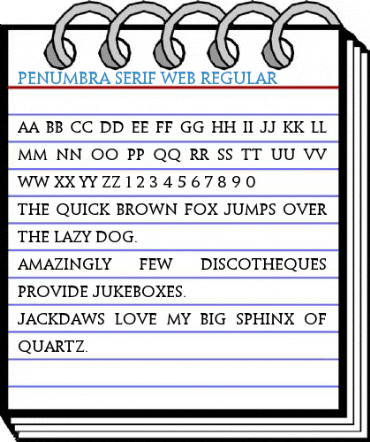 Penumbra Serif Web Regular Font