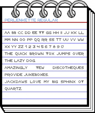 Perlenkette Regular Font