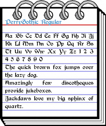 PerryGothic Font